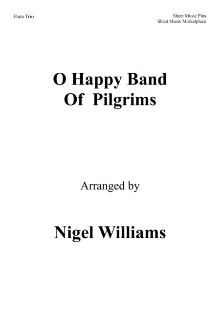 O Happy Band Of Pilgrims For Flute Trio Sheet Music