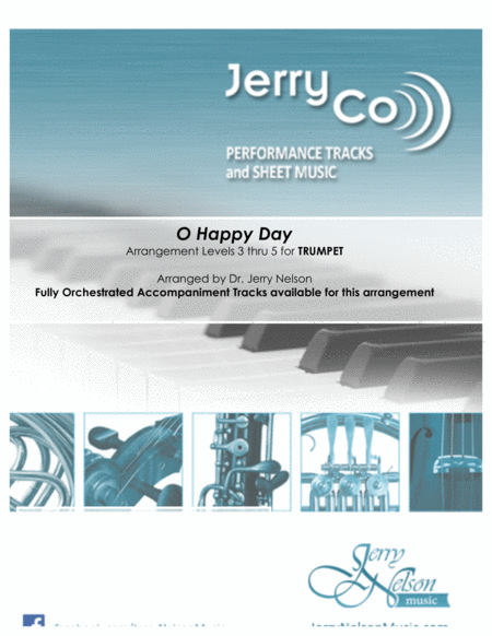 O Happy Day Arrangements Level 3 6 For Trumpet Written Acc Hymns Sheet Music