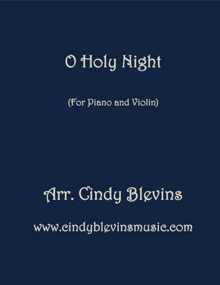 O Holy Night Arranged For Piano And Violin Sheet Music