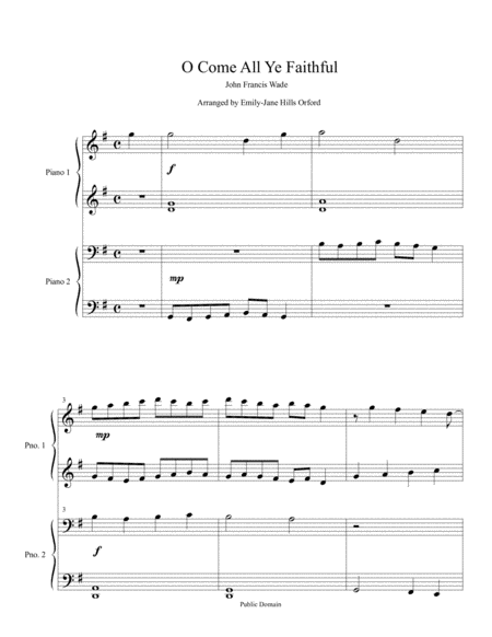 Free Sheet Music O Holy Night Cantique De Noel Adolphe Adam Duet For Two Eb Alto Saxophones