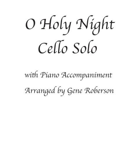 Free Sheet Music O Holy Night Cello Solo