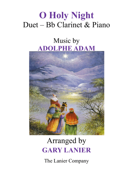 Free Sheet Music O Holy Night Duet Bb Clarinet Piano With Parts