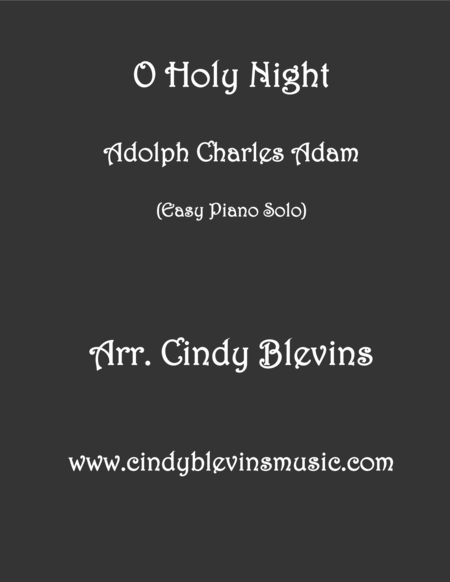 O Holy Night Easy Piano Solo Sheet Music