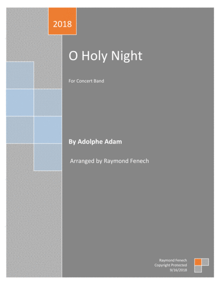 O Holy Night For Concert Band Intermediate Level Sheet Music