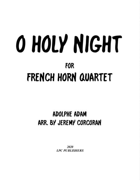 O Holy Night For French Horn Quartet Sheet Music