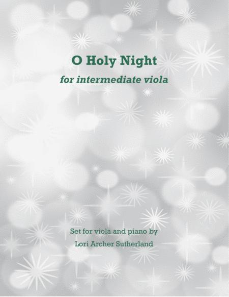 Free Sheet Music O Holy Night For Viola And Piano