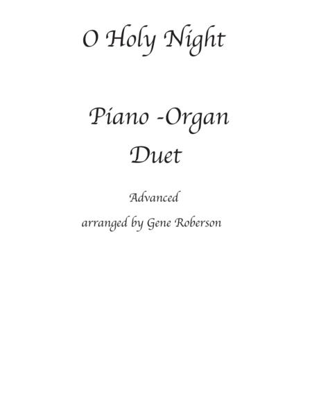 Free Sheet Music O Holy Night Organ Piano Duet Advanced