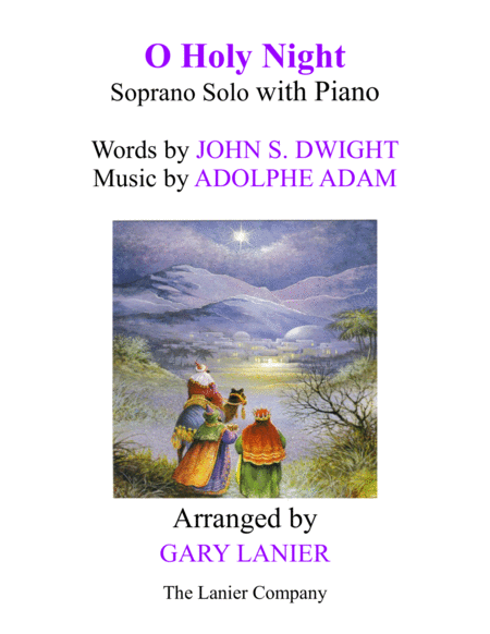 O Holy Night Soprano Solo With Piano Score Soprano Part Included Sheet Music