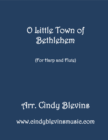 O Little Town Of Bethlehem Arranged For Harp And Flute Sheet Music