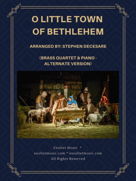 O Little Town Of Bethlehem Brass Quartet And Piano Alternate Version Sheet Music