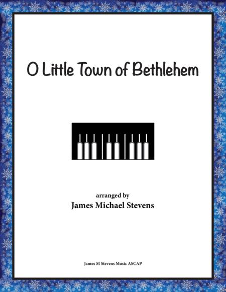 Free Sheet Music O Little Town Of Bethlehem Quiet Christmas Piano