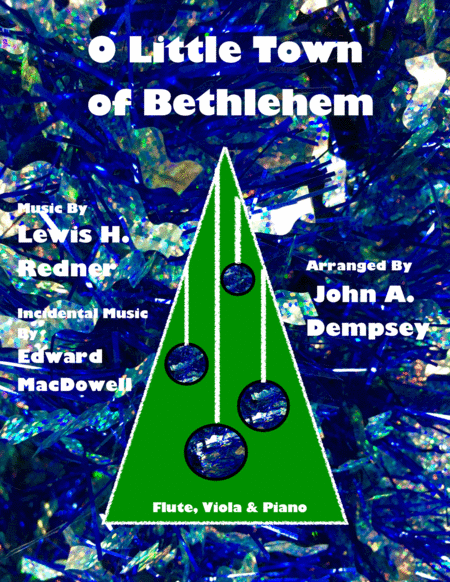 O Little Town Of Bethlehem Trio For Flute Viola And Piano Sheet Music