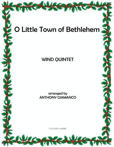 O Little Town Of Bethlehem Wind Quintet Sheet Music