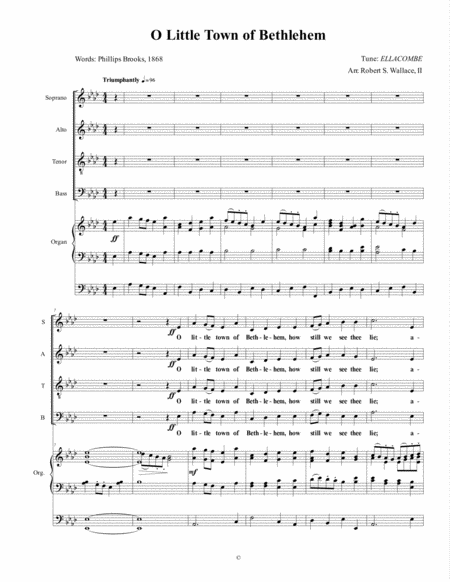 O Little Town Sheet Music