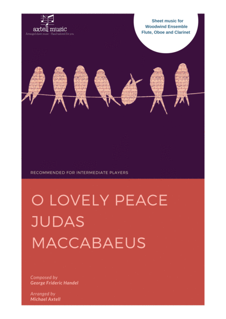 O Lovely Peace Judas Maccabaeus By George Frideric Handel Sheet Music