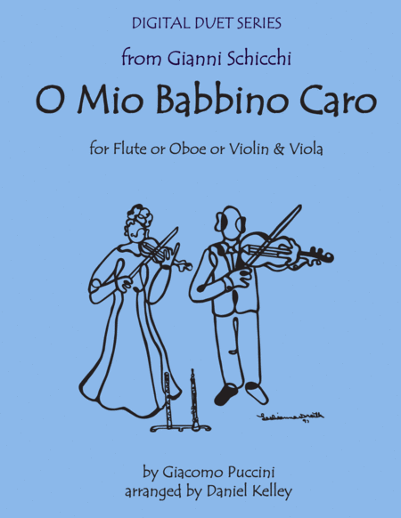 O Mio Babbino From Gianni Schicchi For Flute Or Oboe Or Violin Viola Sheet Music