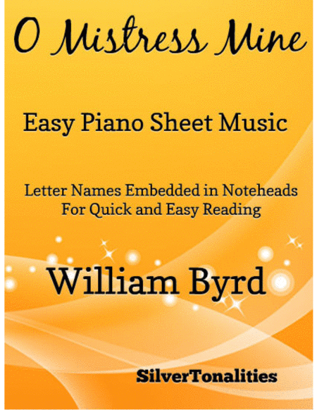 Free Sheet Music O Mistress Mine Easy Piano Sheet Music