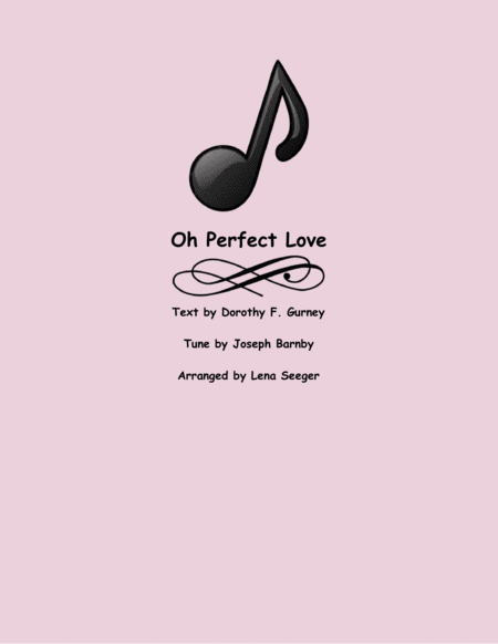 O Perfect Love Violin Quartet Sheet Music