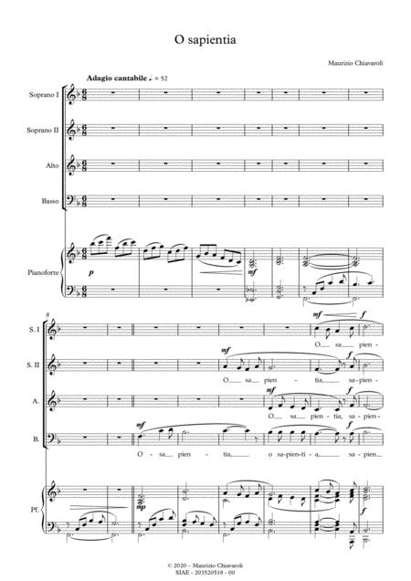 O Sapientia Sheet Music