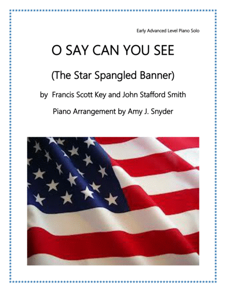 Free Sheet Music O Say Can You See The Star Spangled Banner