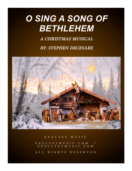 O Sing A Song Of Bethlehem A Christmas Musical Sheet Music