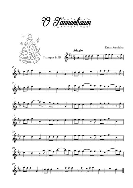 Free Sheet Music O Tannenbaum For Trumpet