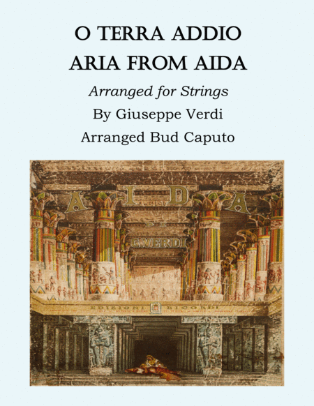 O Terra Addio Aria From Aida For Strings Sheet Music