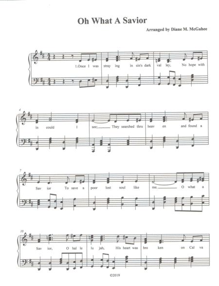 O What A Savior Sheet Music