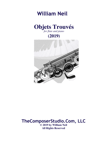 Objets Trouvs For Flute And Piano Sheet Music