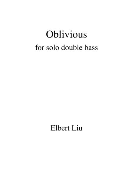 Free Sheet Music Oblivious For Solo Double Bass