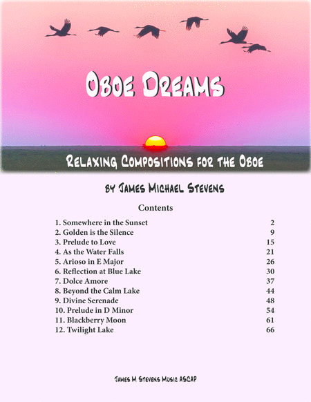 Oboe Dreams 12 Original Compositions Sheet Music