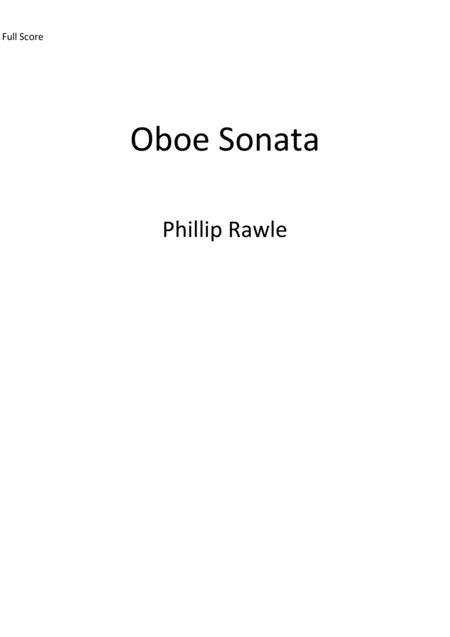 Free Sheet Music Oboe Sonata