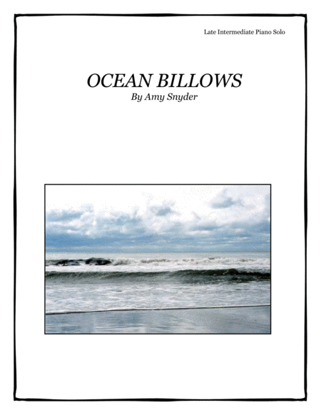 Free Sheet Music Ocean Billows Piano Solo