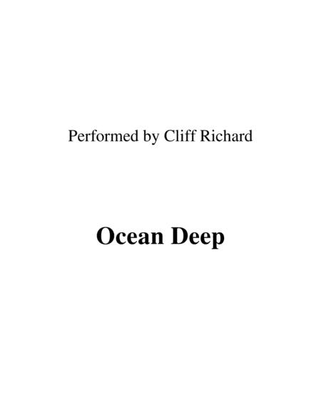 Free Sheet Music Ocean Deep Lead Sheet Performed By Cliff Richard