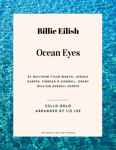 Free Sheet Music Ocean Eyes