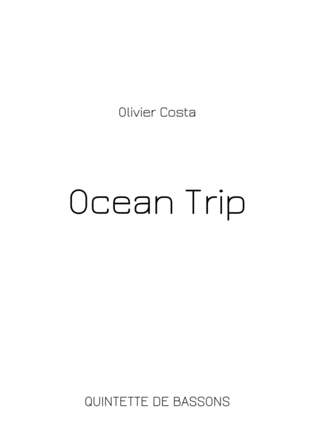 Free Sheet Music Ocean Trip