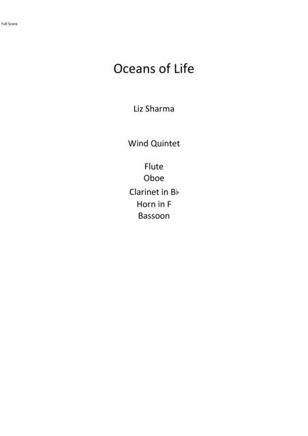 Free Sheet Music Oceans Of Life