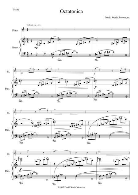 Free Sheet Music Octatonica For Flute And Piano