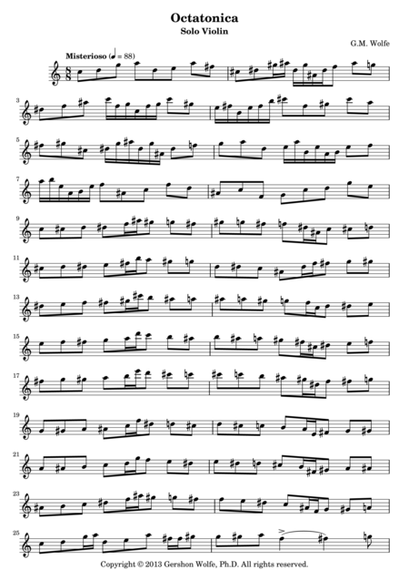 Octatonica Sheet Music