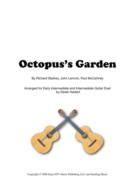 Free Sheet Music Octopuss Garden Fun Student Guitar Duet