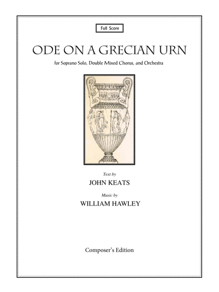 Ode On A Grecian Urn Full Score Sheet Music