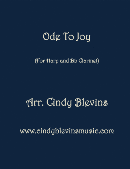 Free Sheet Music Ode To Joy Arranged For Harp And Bb Clarinet