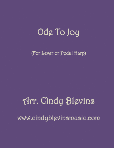 Free Sheet Music Ode To Joy Arranged For Lever Or Pedal Harp From My Book Classic With A Side Of Nostalgia