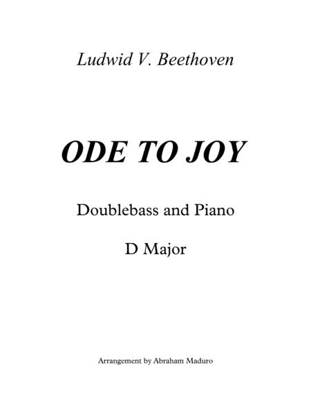 Ode To Joy Doublebass And Piano Sheet Music