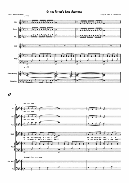 Free Sheet Music Of The Fathers Love Begotten Directors Score