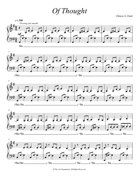 Free Sheet Music Of Thought