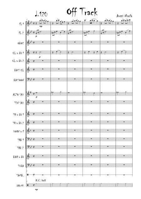 Free Sheet Music Off Track For Junior Band