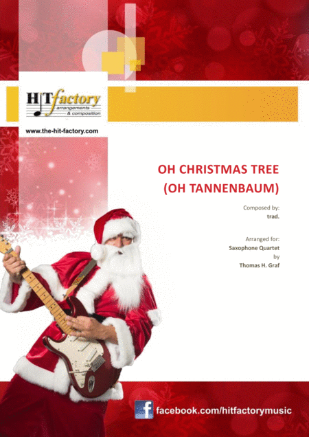 Free Sheet Music Oh Christmas Tree Oh Tannenbaum Funky Saxophone Quartet