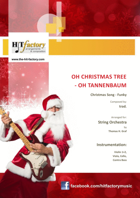 Oh Christmas Tree Oh Tannenbaum Funky String Orchestra Sheet Music