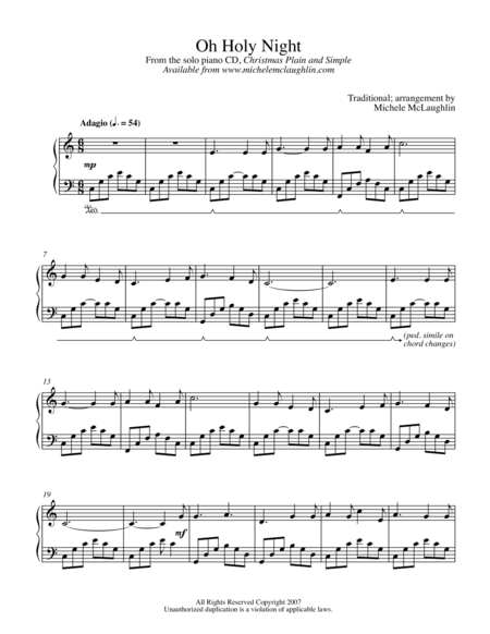 Oh Holy Night Sheet Music